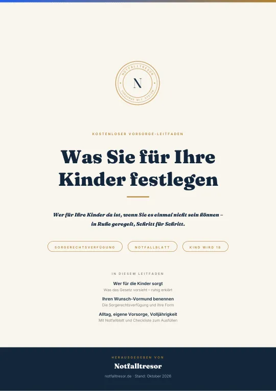 Titelseite: Was Sie für Ihre Kinder festlegen können